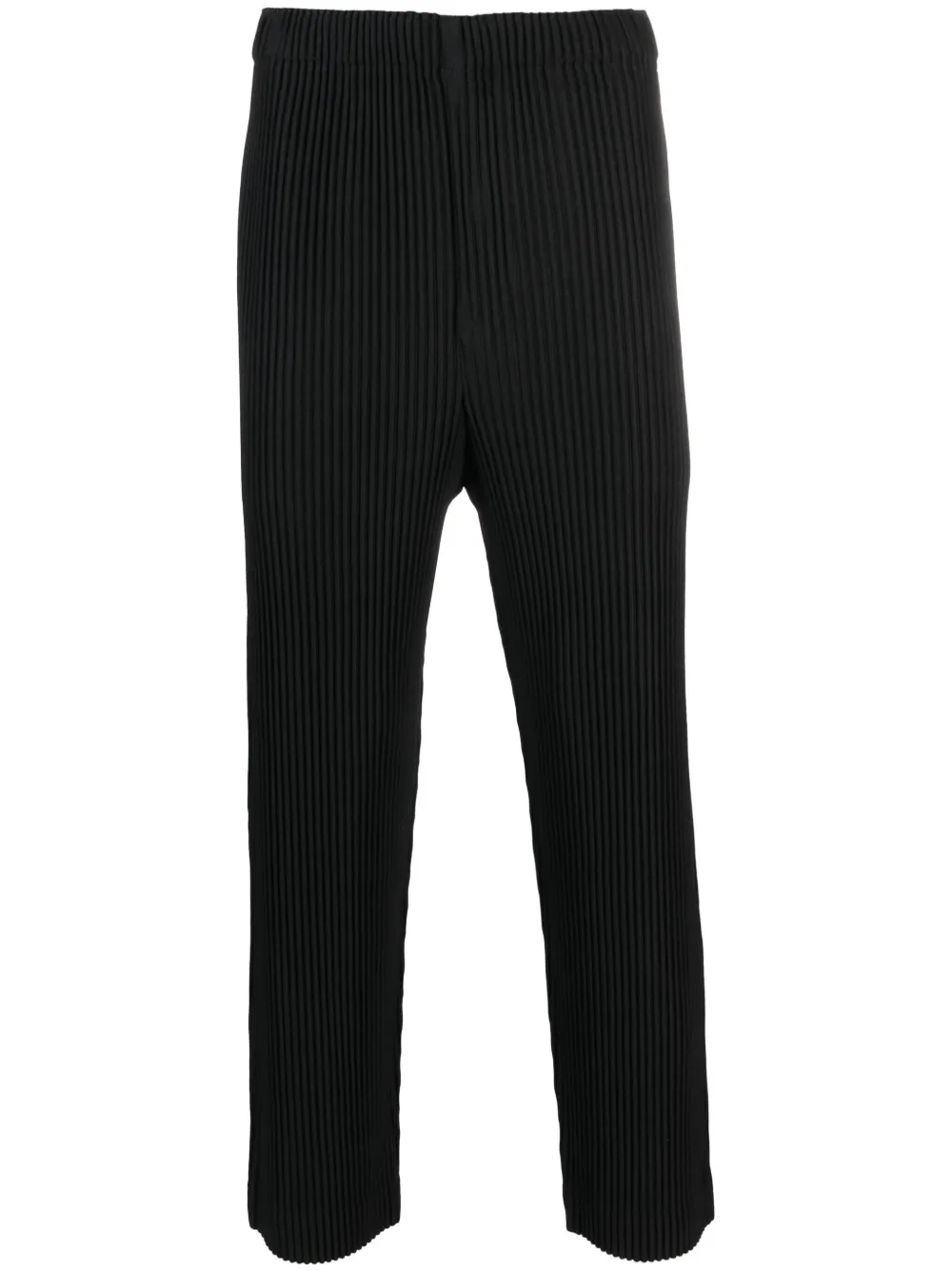 

Плиссированные брюки прямого кроя Homme Plissé Issey Miyake, черный