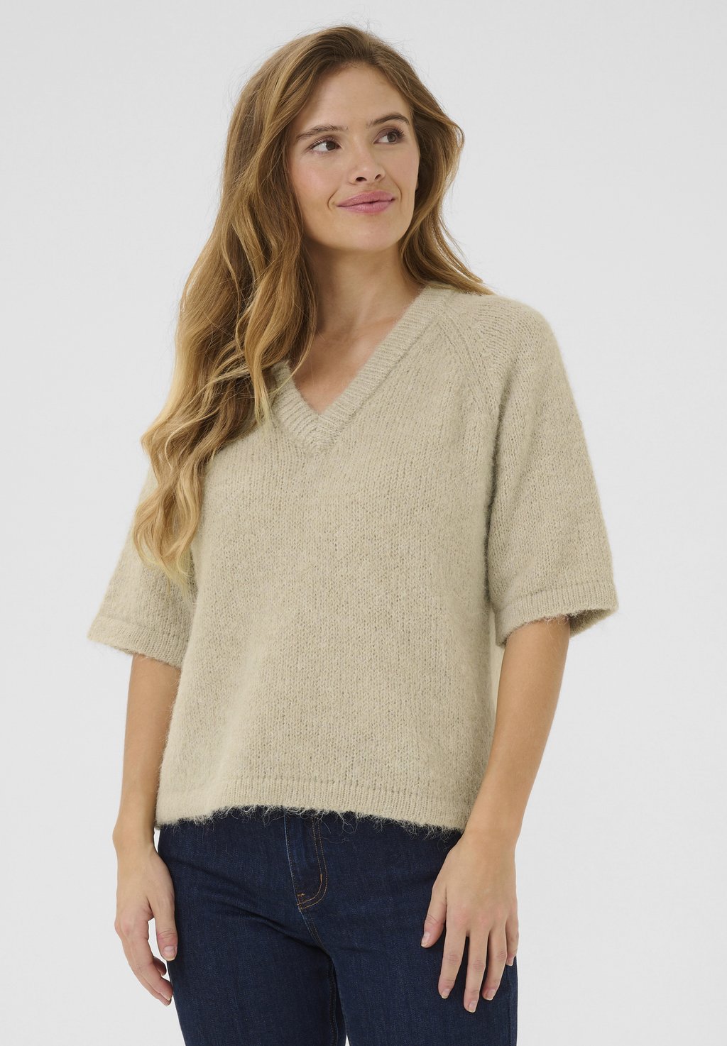 

Джемпер EMILIE V-NECK Kaffe, серый