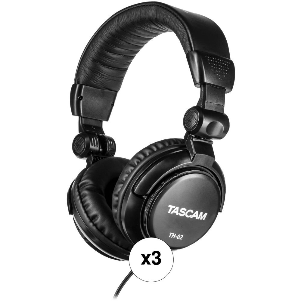 

Студийные наушники TASCAM TH-02 (черные, 3 шт.)