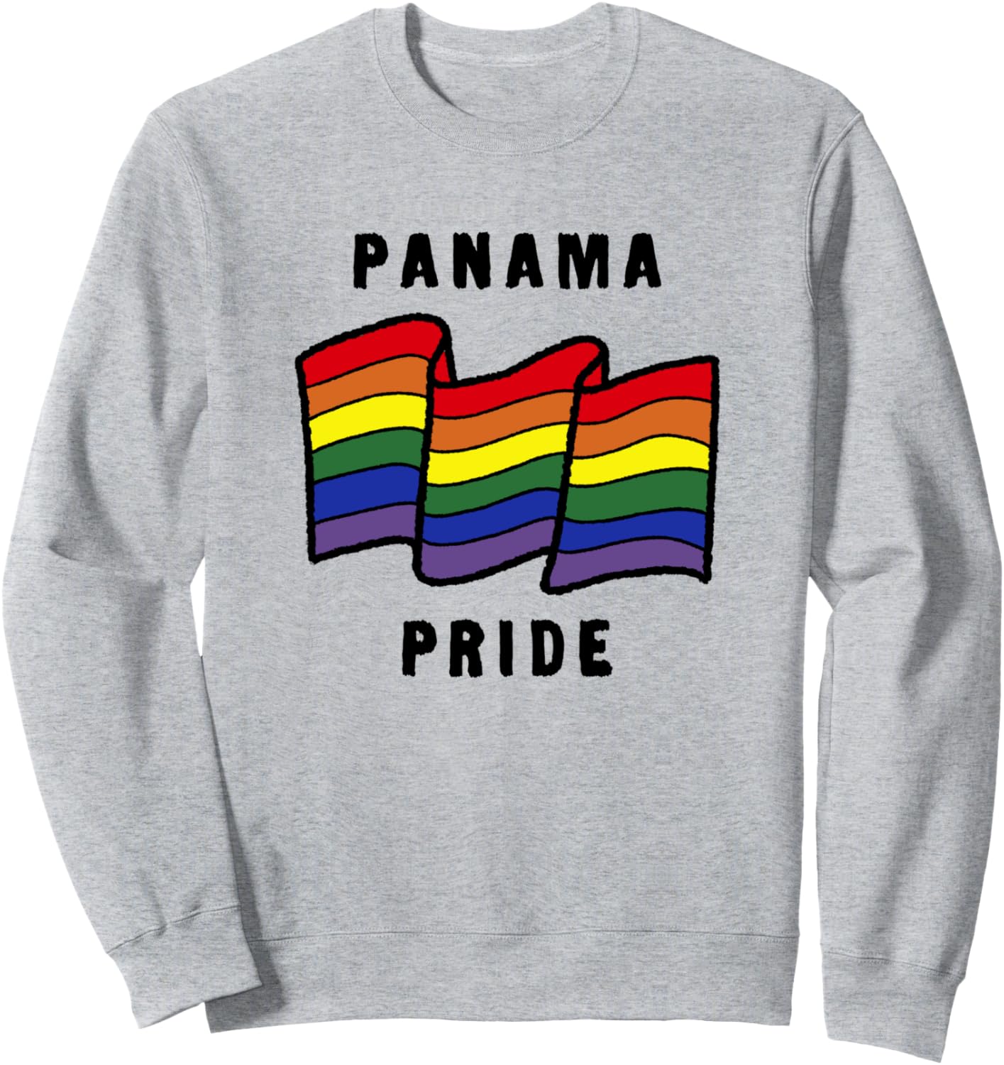 

Толстовка с радужным флагом Панамы в знак гордости Trendy Holiday Apparel, серый