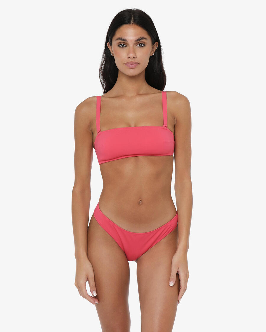 

JAKED Женские плавки малинового цвета из синтетического материала для плавания.