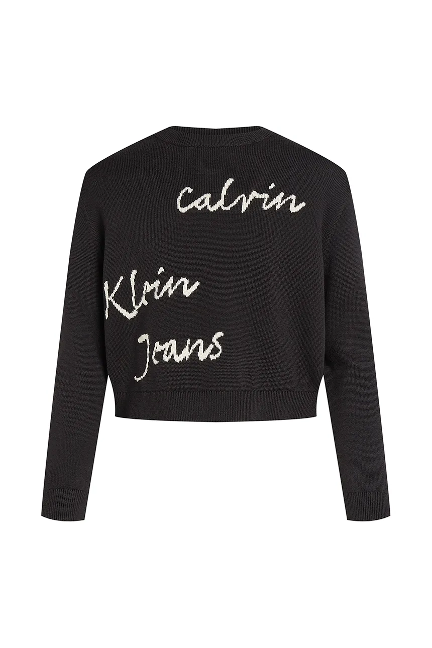 

Детский свитер Calvin Klein Jeans, черный
