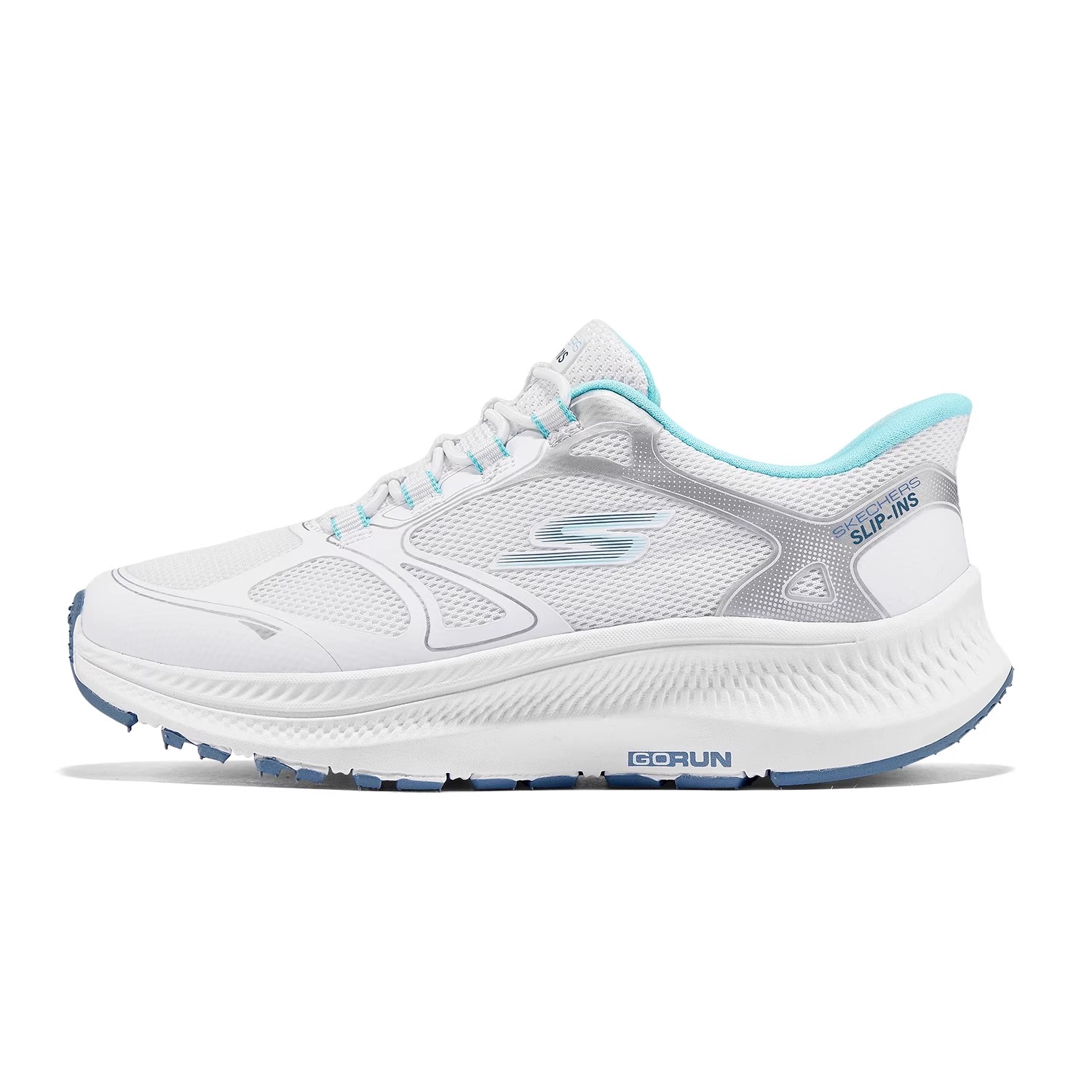 

Skechers Kids Кроссовки для бега с низким верхом, противоскользящие, износостойкие, легкие, белые, детские.