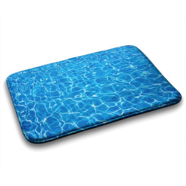

Коврик для ванной Tulup Wasserwellen, 75x1x75 см, синий