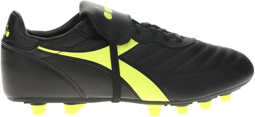 Футбольные бутсы Diadora Mens Brasil Lt T Mdpu - черный, желтый