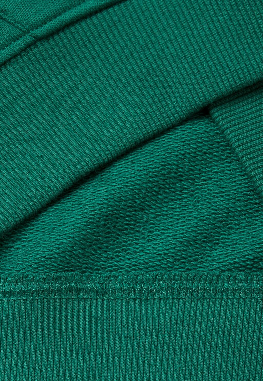 

Толстовка с капюшоном WITH POUCH POCKET CUFFS AND HEM AND LOGO PRINT AT FRONT United Colors of Benetton, зеленый