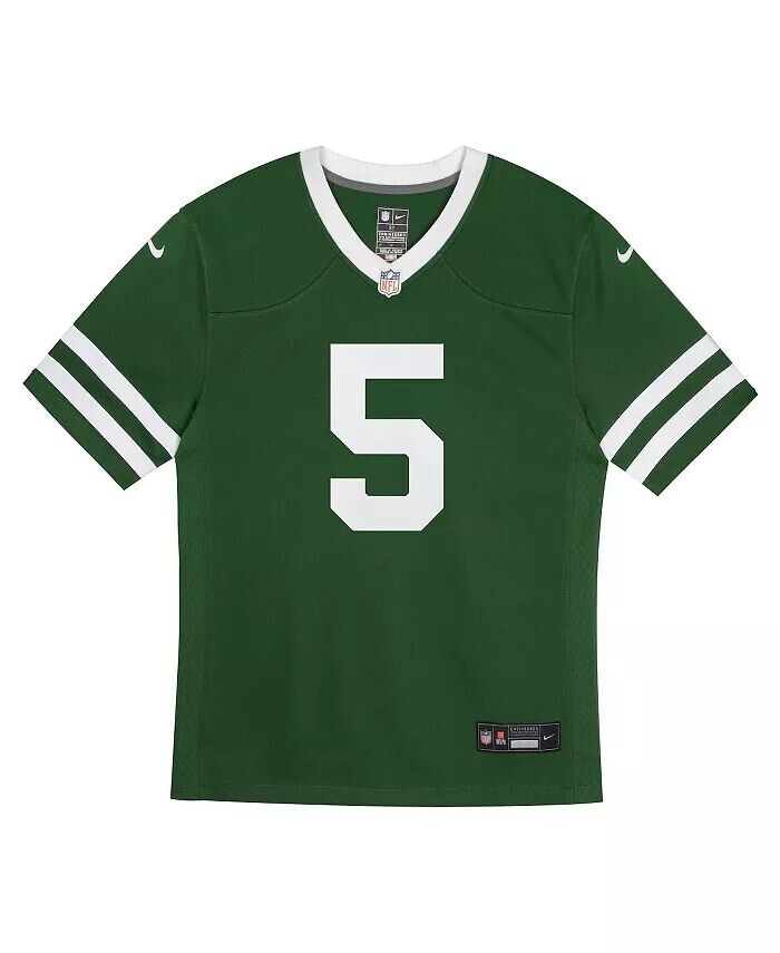 Джерси Гаррета Уилсона для дошкольников Legacy Green New York Jets Game Nike, зеленый — фото 2