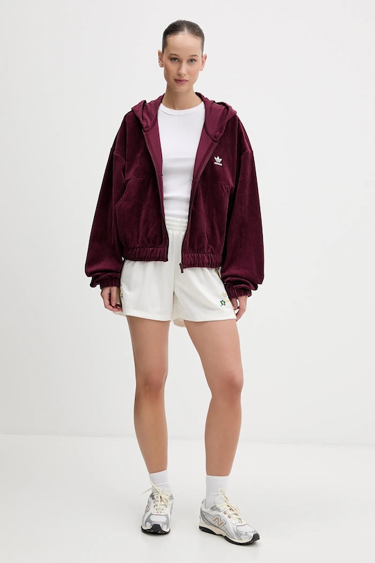 Толстовка Adidas Originals, бордовый — фото 2
