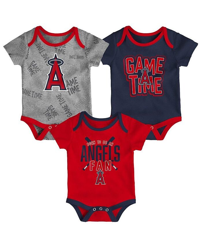 

Комплект боди из трех предметов Game Time для новорожденных Los Angeles Angels красного, темно-синего и серого цвета Outerstuff, мультиколор, Красный, Комплект боди из трех предметов Game Time для новорожденных Los Angeles Angels красного, темно-синего и 