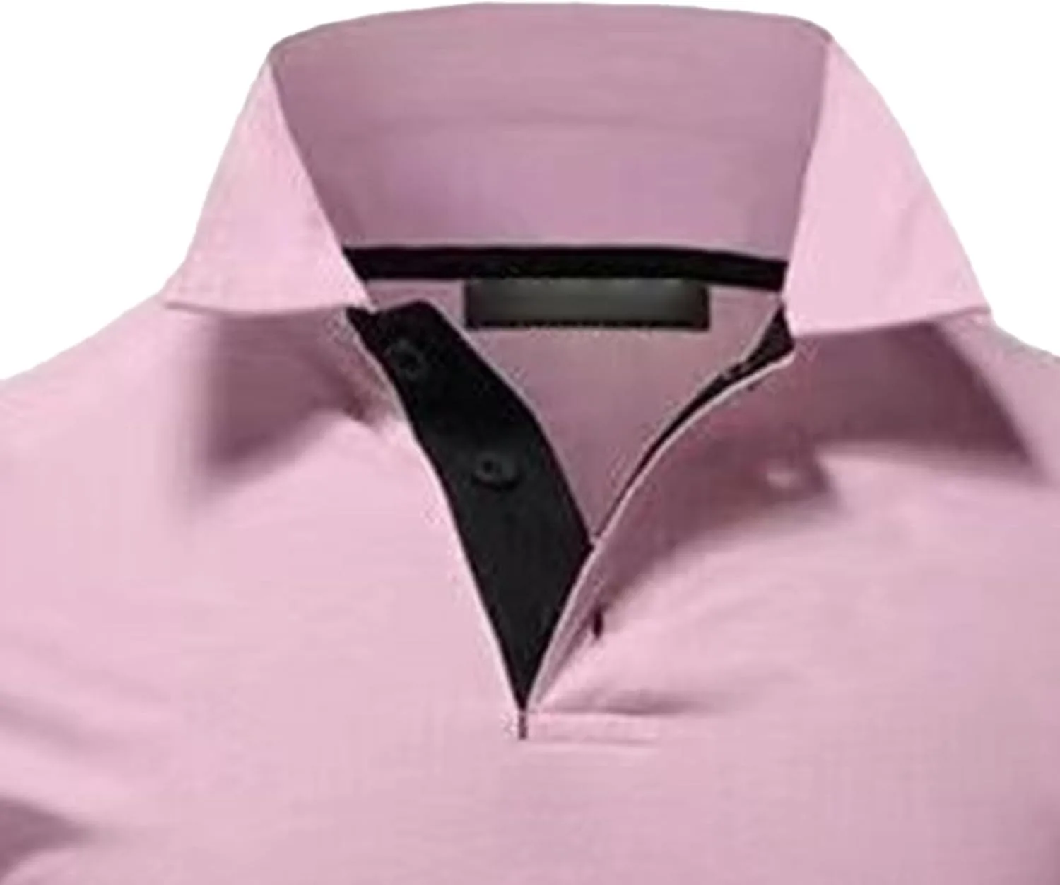 Мужская поло Slim Fit с коротким рукавом и контрастными пуговицами — фото 2