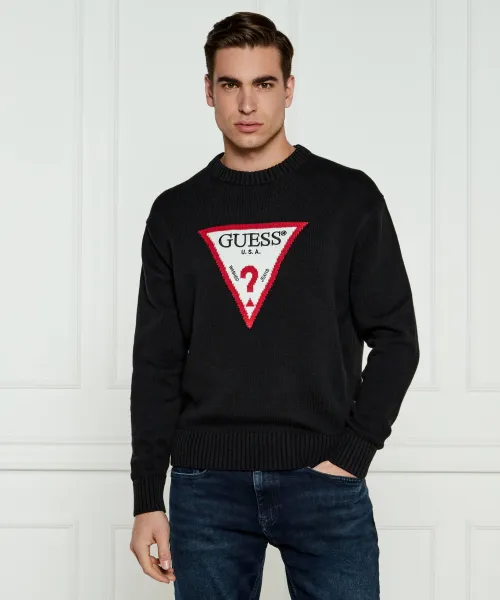

Свитер Regular fit Guess Jeans, черный