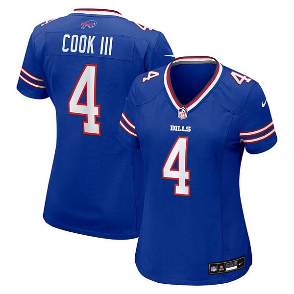 

Женская игровая футболка James Cook III Royal Buffalo Bills Nike