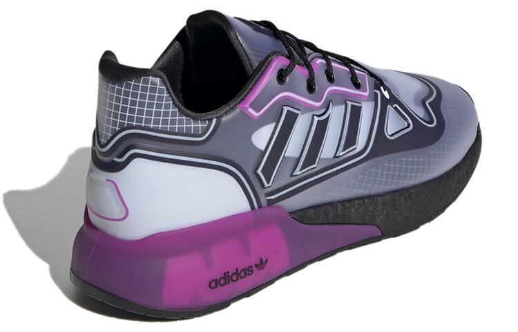 Кроссовки Adidas Originals ZX 2K Boost Casual Shoes Unisex Low-Top Blue Purple/White — фото 3