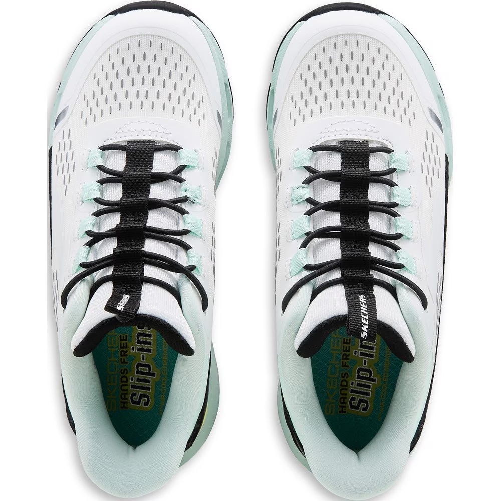 Детские кроссовки glide-step для малышей/больших детей Skechers, white/light blue — фото 4