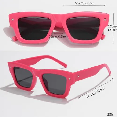 

Розовые квадратные солнцезащитные очки для женщин, маленькая полнокадровая оправа, градиентные линзы, винтажные очки, защита от ультрафиолета UV400 MTZJH, Pink