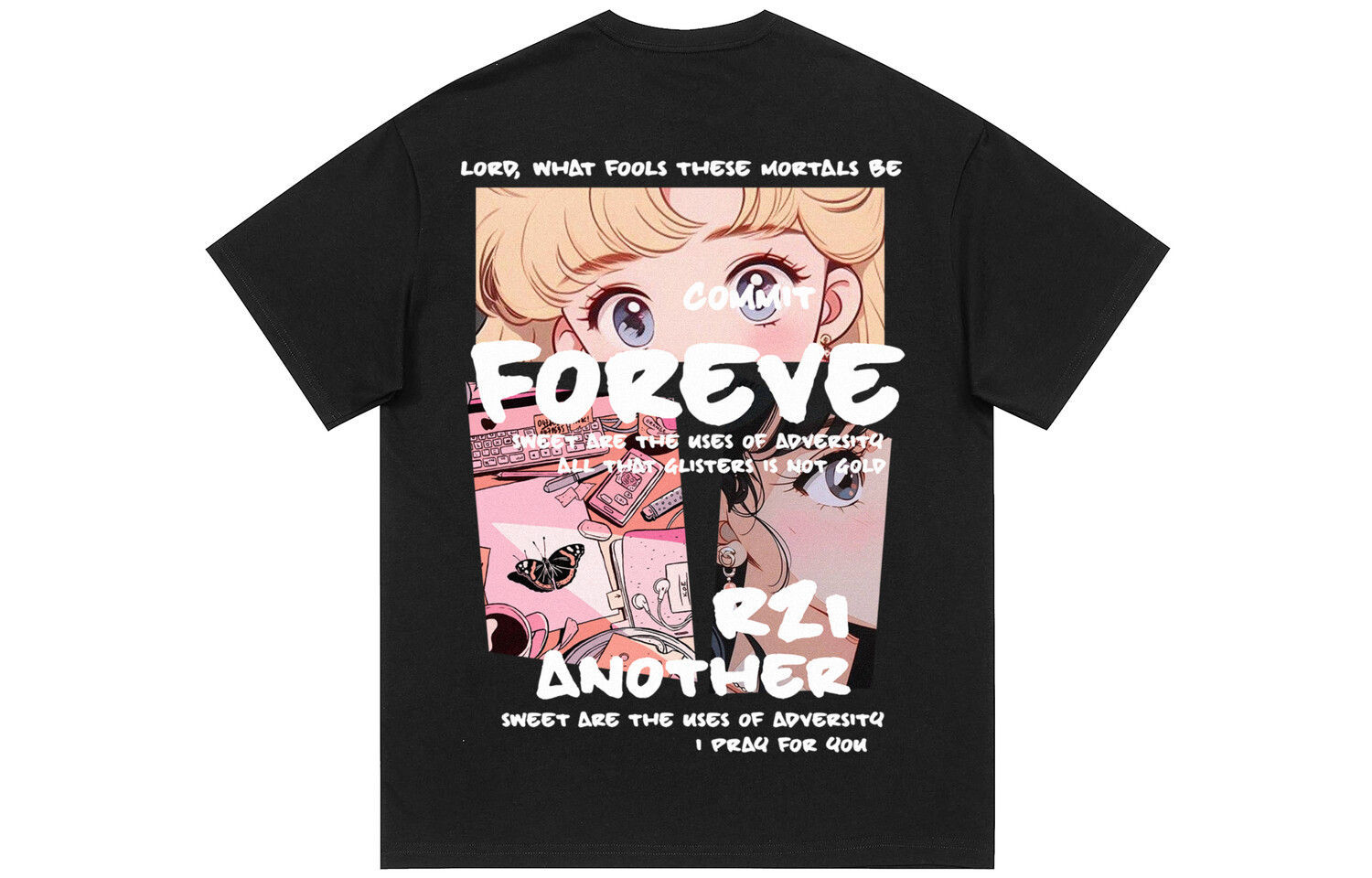 

Футболка унисекс Forever 21, черный