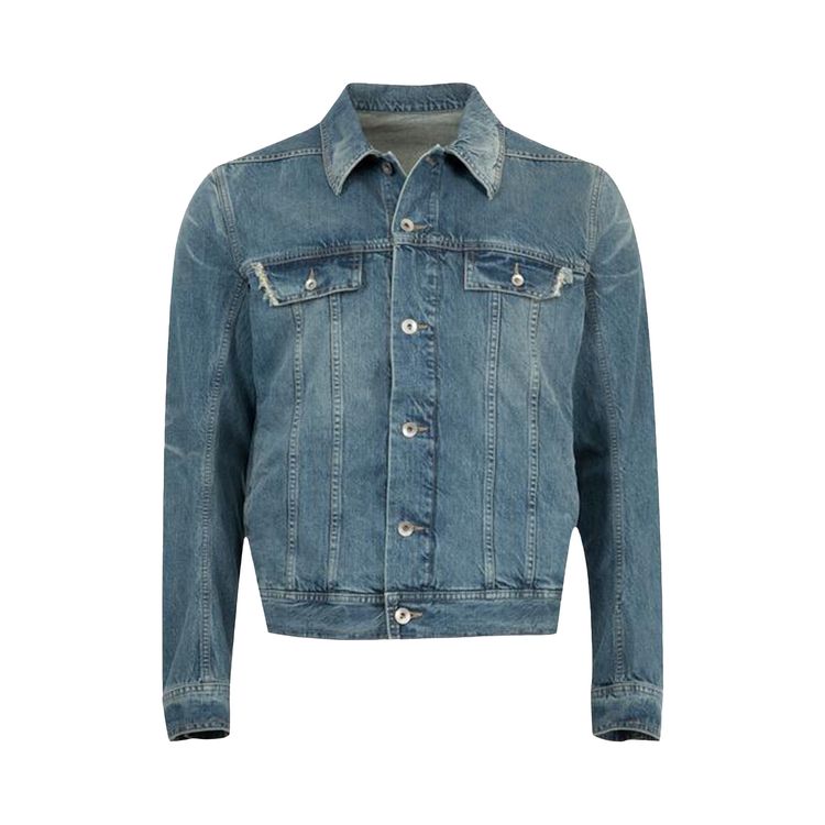 

Куртка Rick Owens DRKSHDW Trucker Jacket 'Washed Indigo', синий