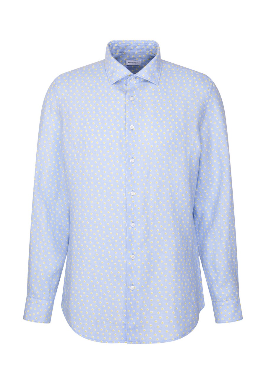 

Рубашка делового кроя Slim Fit SEIDENSTICKER SMART LINEN, светло-голубой