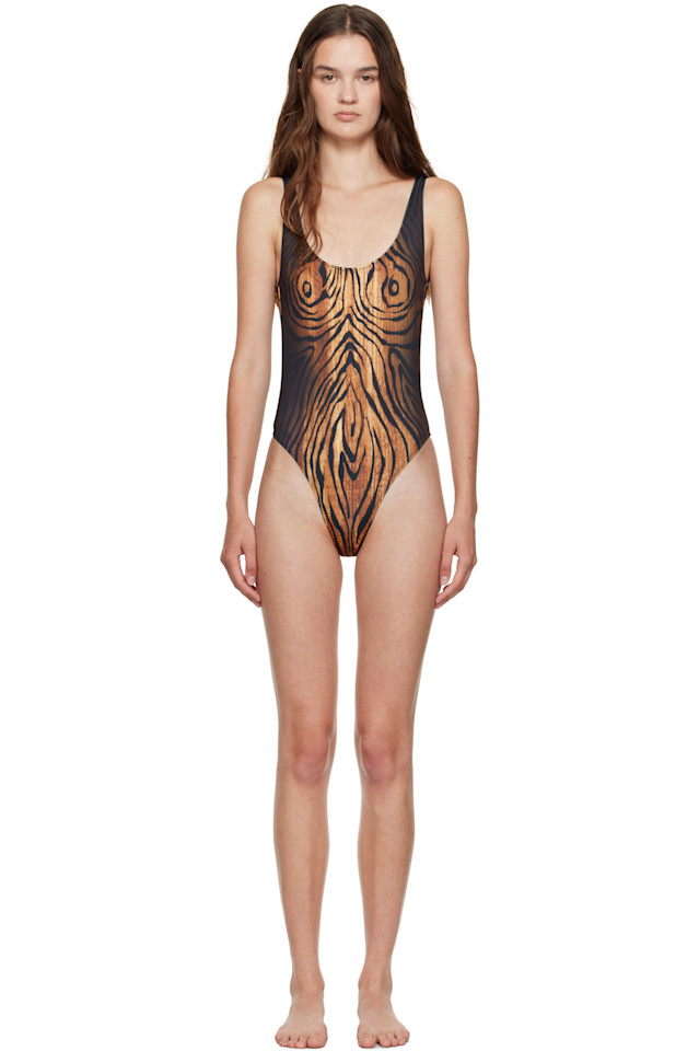 

Деревянный купальник Wood' Jean Paul Gaultier, черный