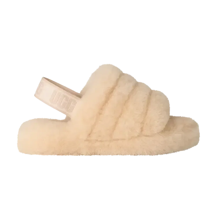 Сланцы UGG Fluff Yeah Slide Kids, кремовый