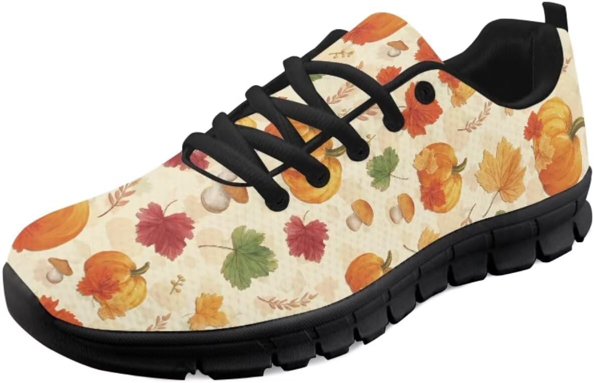 

GETELINSENG Женские и мужские кроссовки для бега, модные теннисные, для тренировок в зале, для фитнеса, удобные кроссовки для тенниса и ходьбы, легкие, Pumpkin Maple