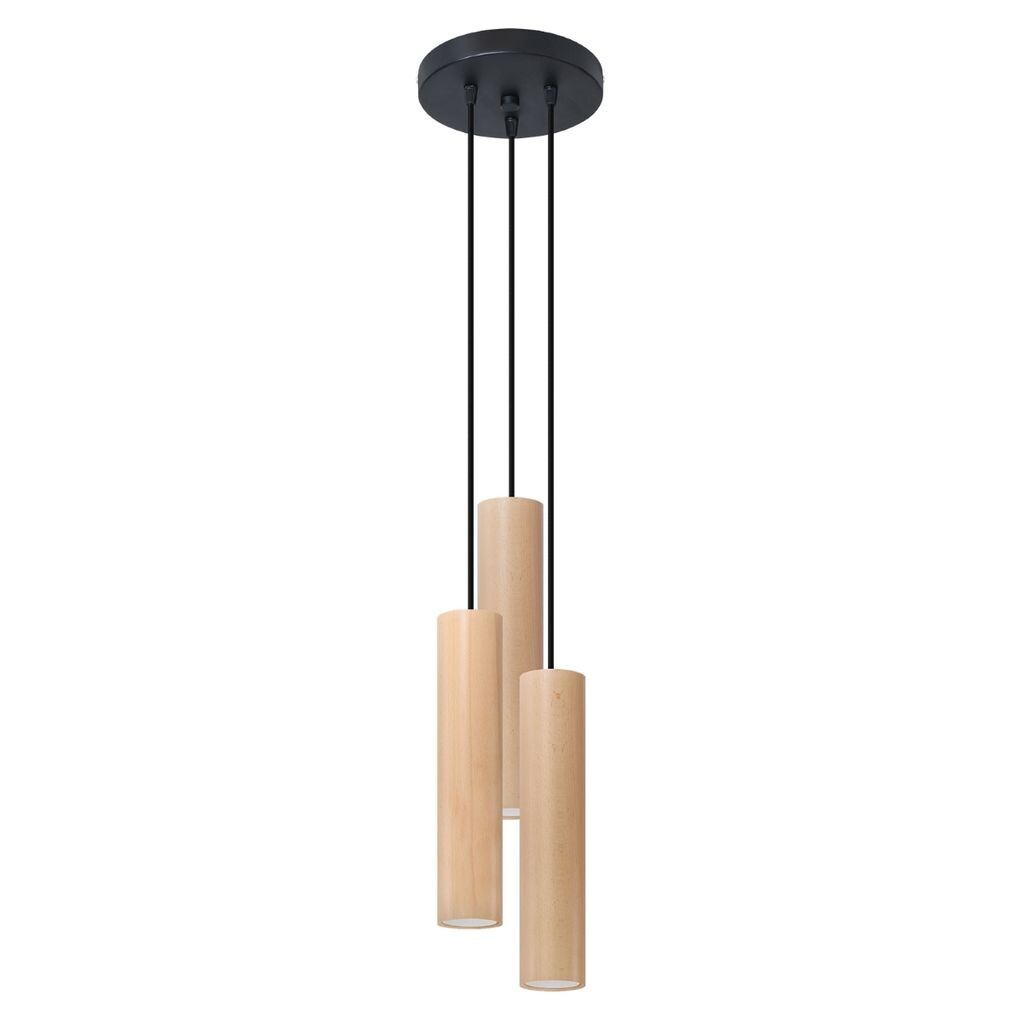 

Подвесной светильник LINO 3P 3xGU10 40Вт дерево 100х20х20см Sollux Lighting