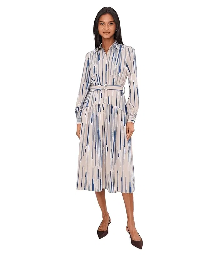 Платье принтованное Calvin Klein, Khaki Multi