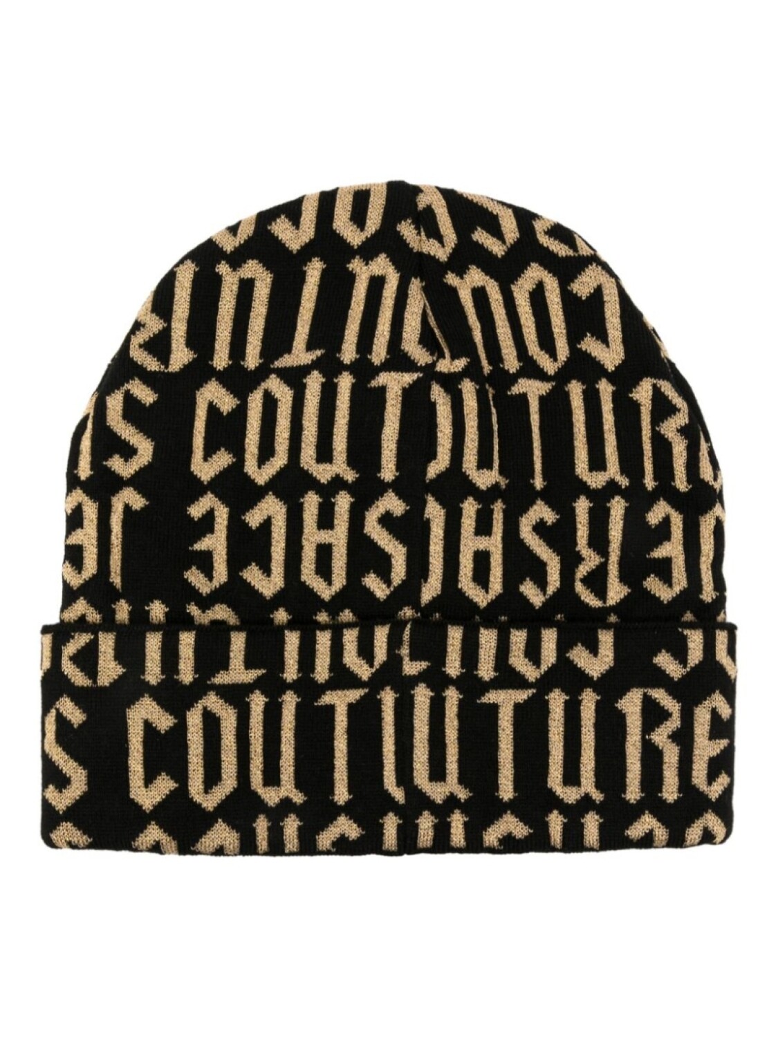 

Versace Jeans Couture шапка бини с жаккардовым логотипом, черный