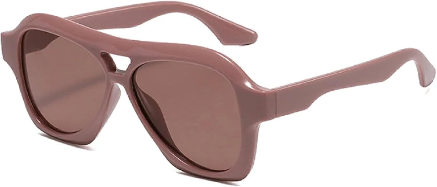 

Солнцезащитные очки с защитой от УФ-излучения UV400 для женщин и мужчин | Двойные перемычки, желейные, цветные, увеличенного размера | для занятий спортом на открытом воздухе DSVIGF, Pink Pink