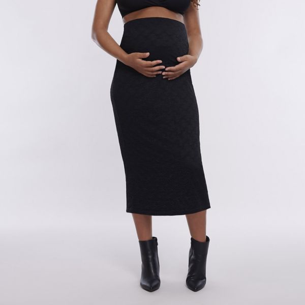 

Юбка макси для беременных Motherhood, цвет black lace