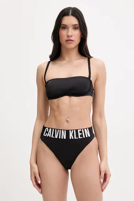 Купальник раздельный топ bandeau Calvin Klein, черный — фото 2