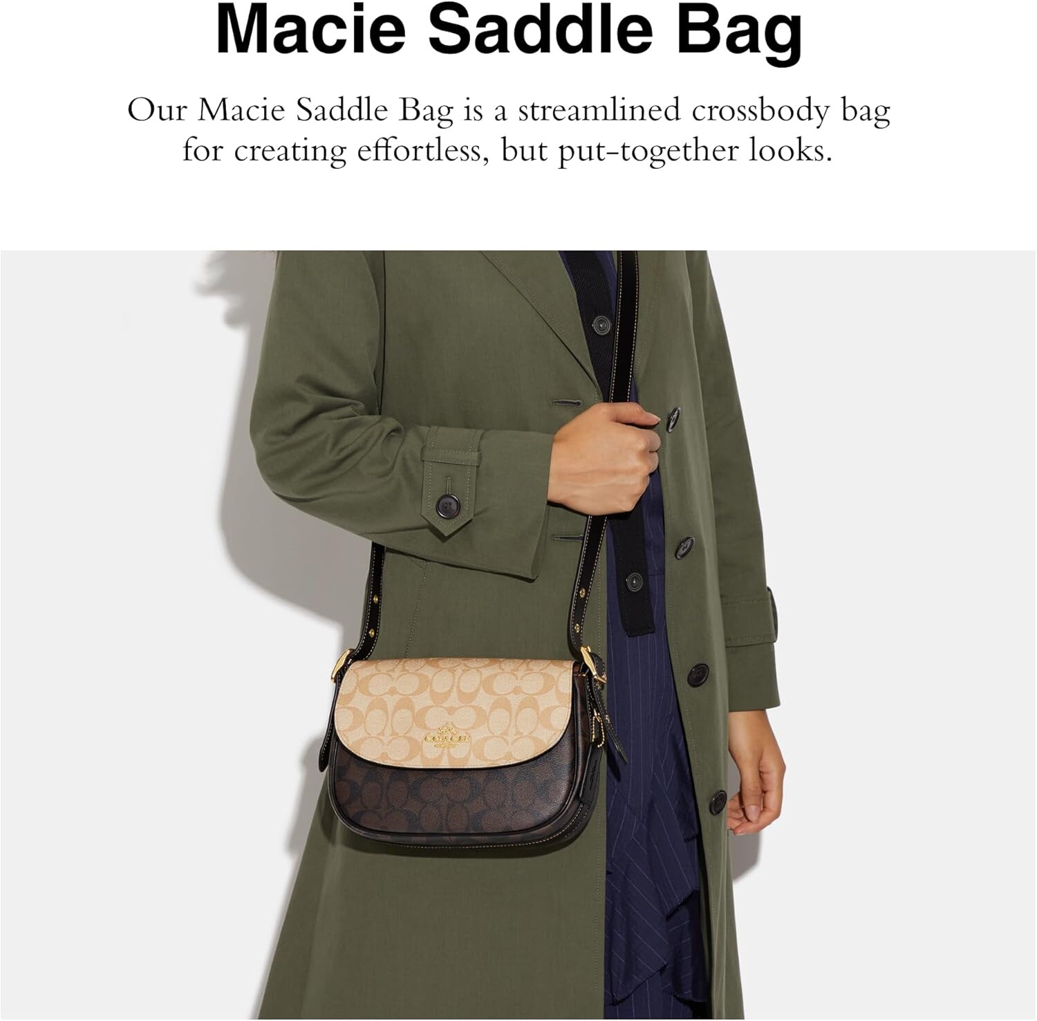 

Сумка-седло Coach Unisex Macie