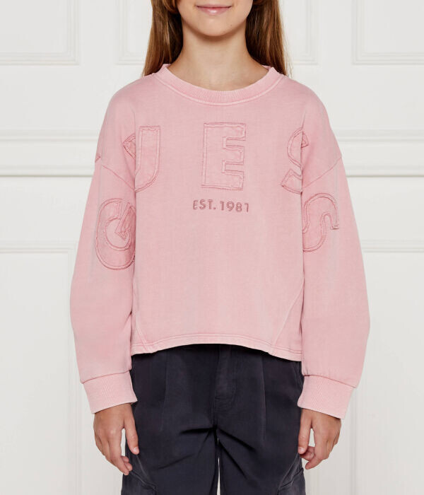 

Толстовка детская Guess Oversize, розовый