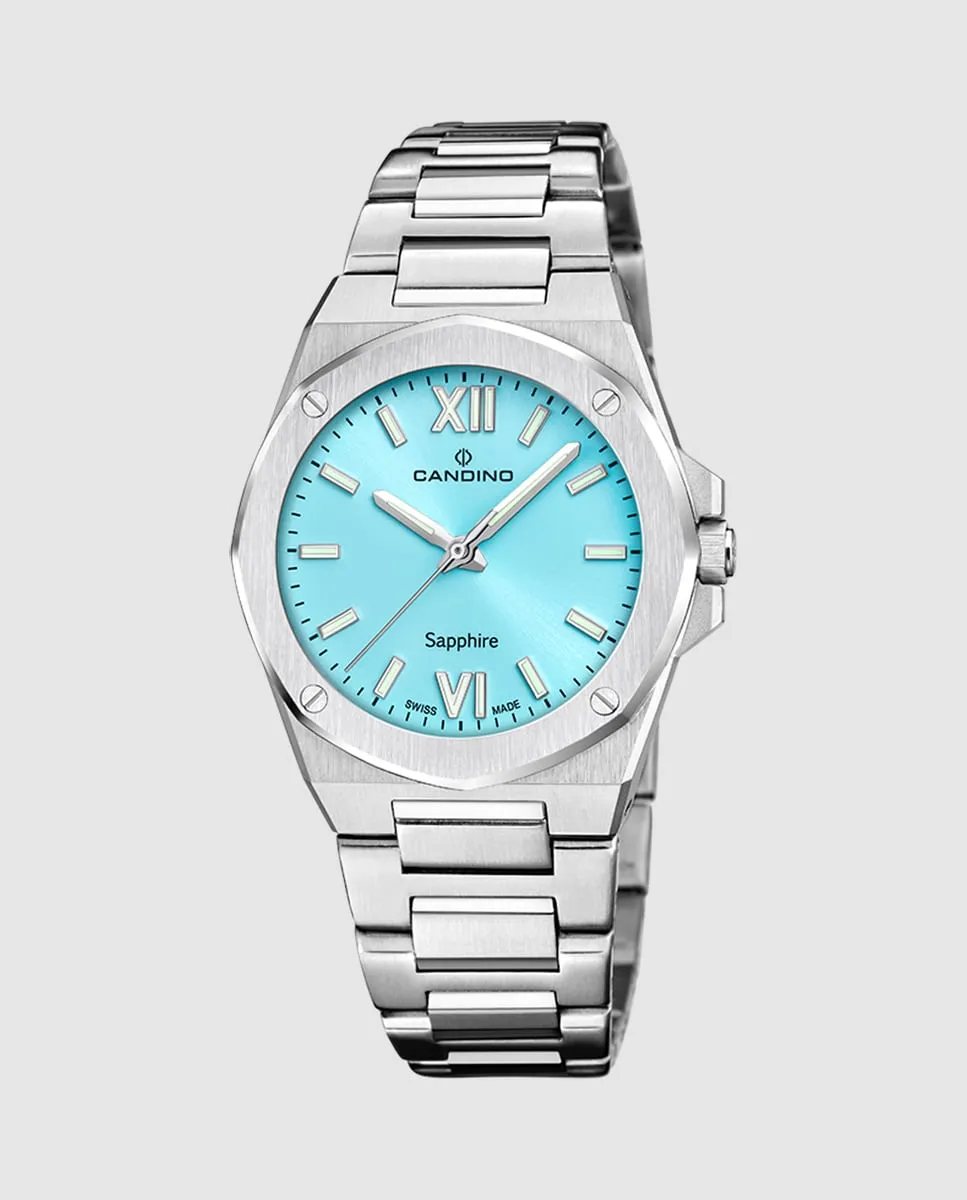 

C4775/2 Женские часы Lady Elegance из серебристой стали Candino, серебряный