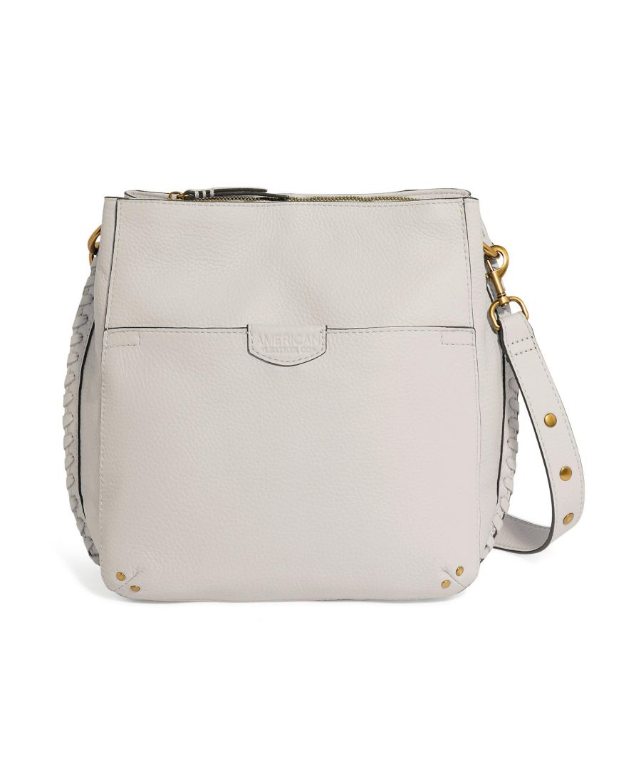 

Сумка через плечо Luca с тремя отделениями American Leather Co, Stone