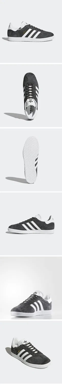 Мужские низкие кроссовки Adidas Gazelle Solid Grey — фото 4