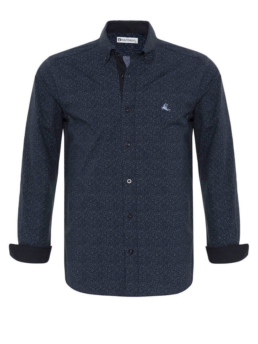 

Рубашка на пуговицах классического кроя Dandalo Maximiano, синий/темно-синий