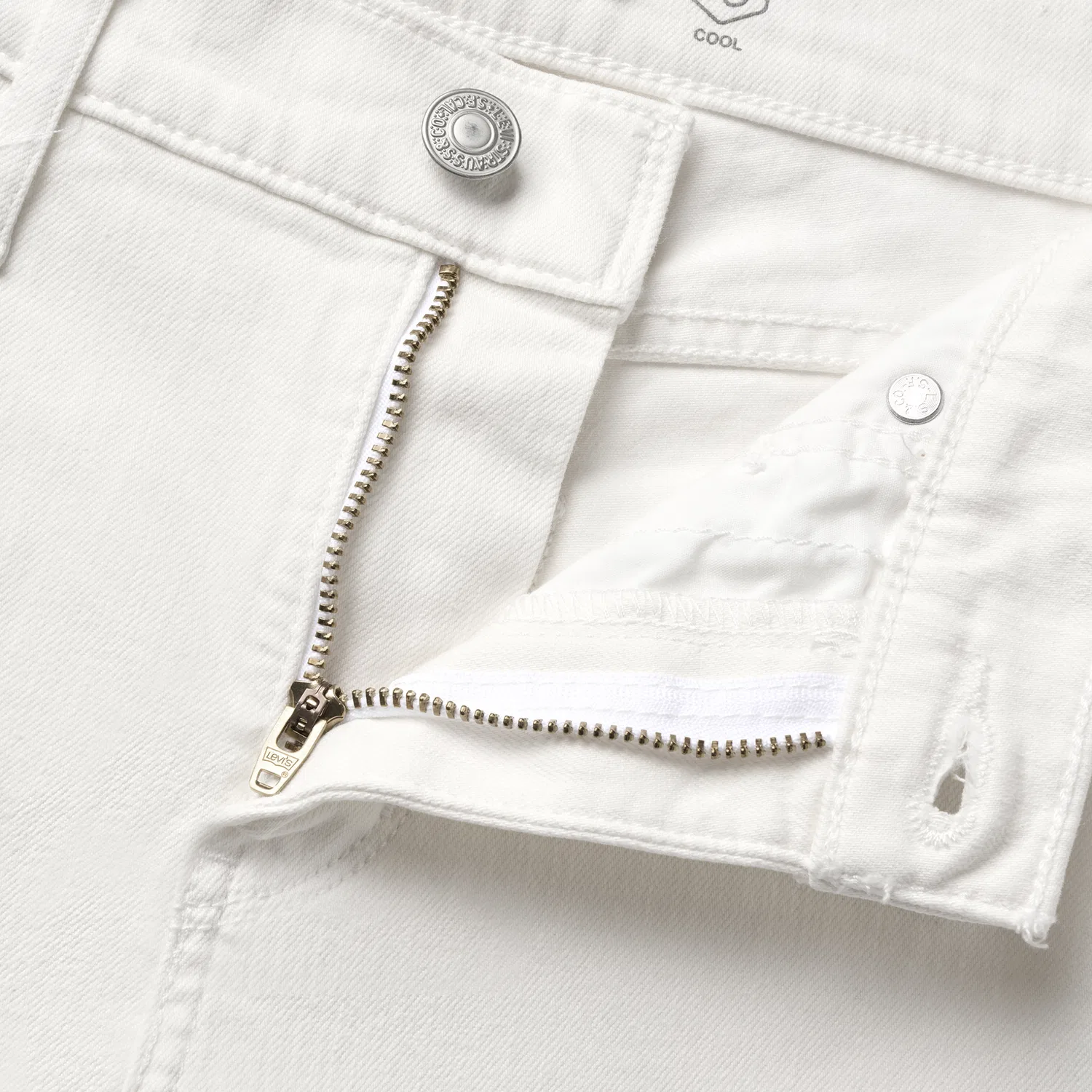 Джинсы женские white свободного кроя с широкими штанинами Levis — фото 4