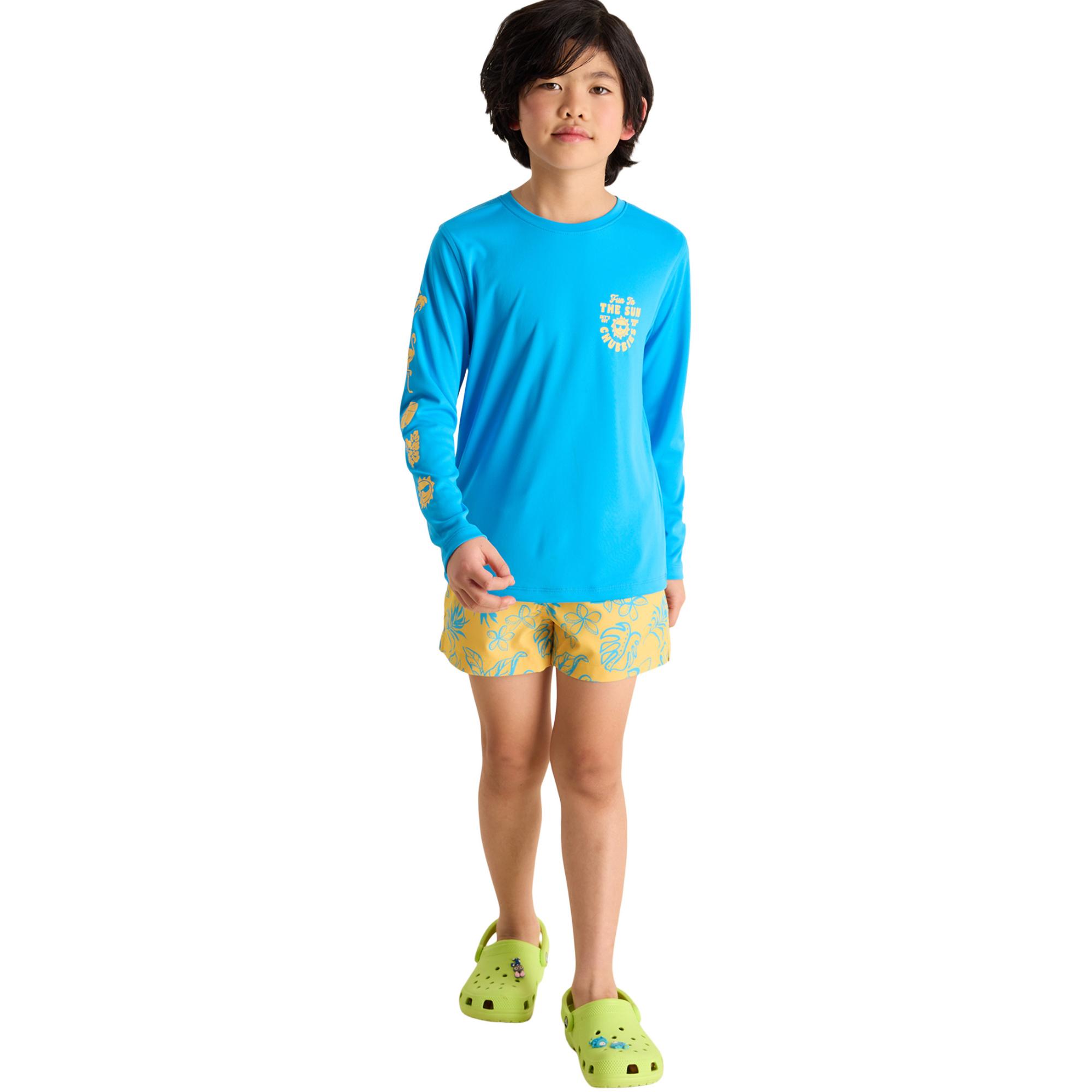 Детская футболка с круглым вырезом Sun Setter Sun Chubbies, Bright Blue — фото 4