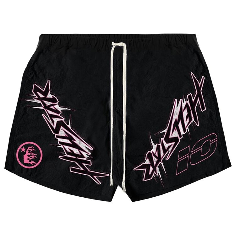 

Шорты Hellstar Waxed Nylon Athletic Shorts, черный