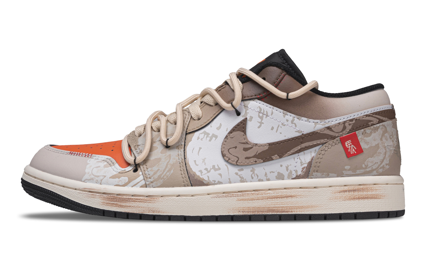 

Jordan Air 1 Iron Horse Jinge Абразивостойкие дышащие низкие винтажные баскетбольные кроссовки мужские бежево-коричневые