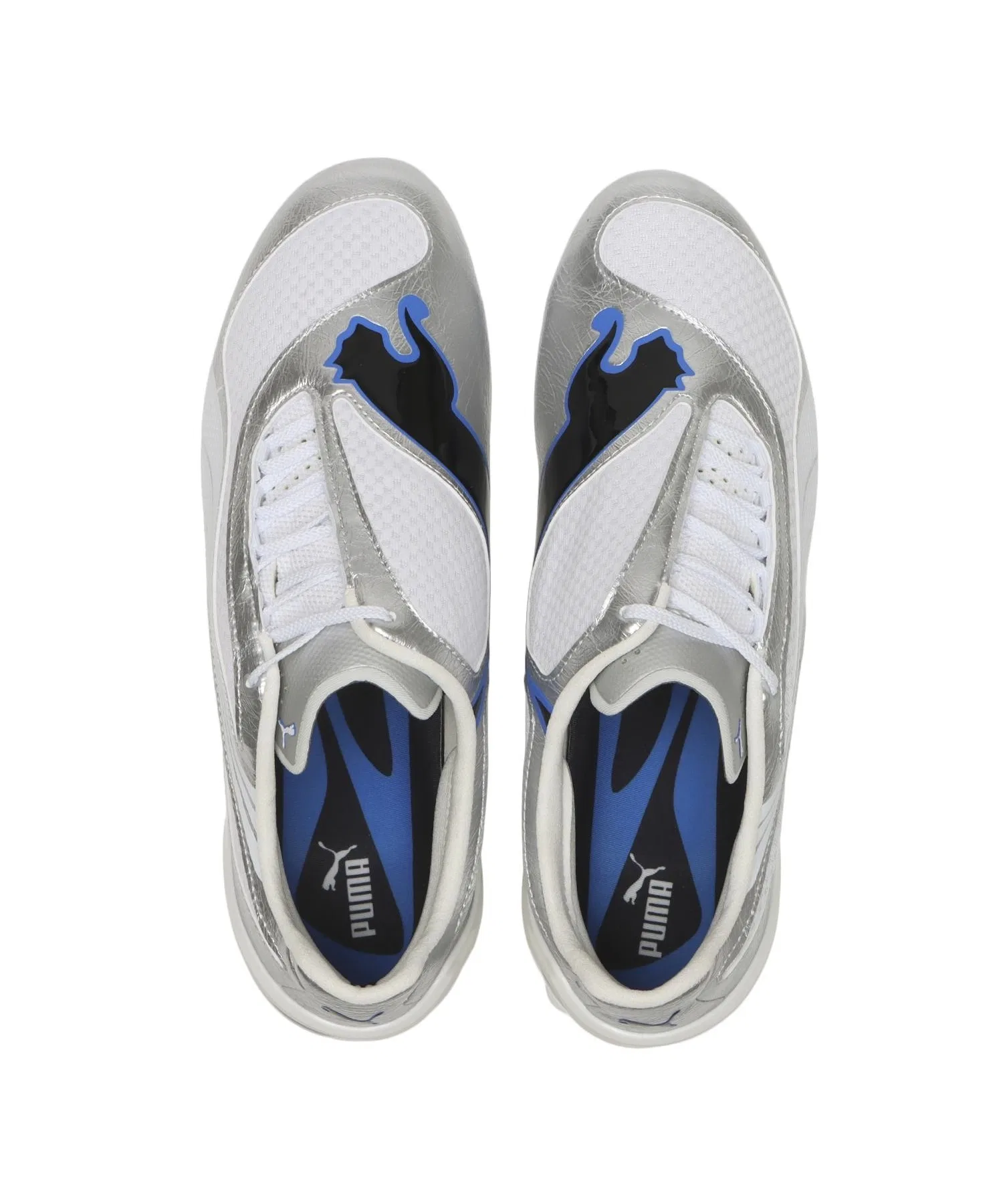 Унисекс кроссовки PUMA V-S1 METALLIC белые — фото 4