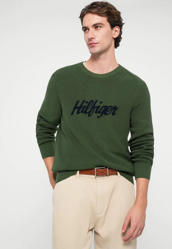Сезонный джемпер с графическим принтом и вырезом-стойкой Tommy Hilfiger, Mountain Pine — фото 4
