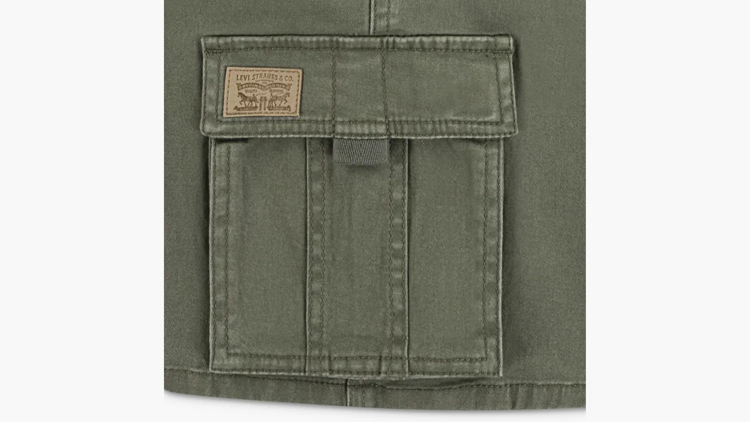 Традиционные шорты-карго для мальчиков 4-7 лет Levi's, Green — фото 3