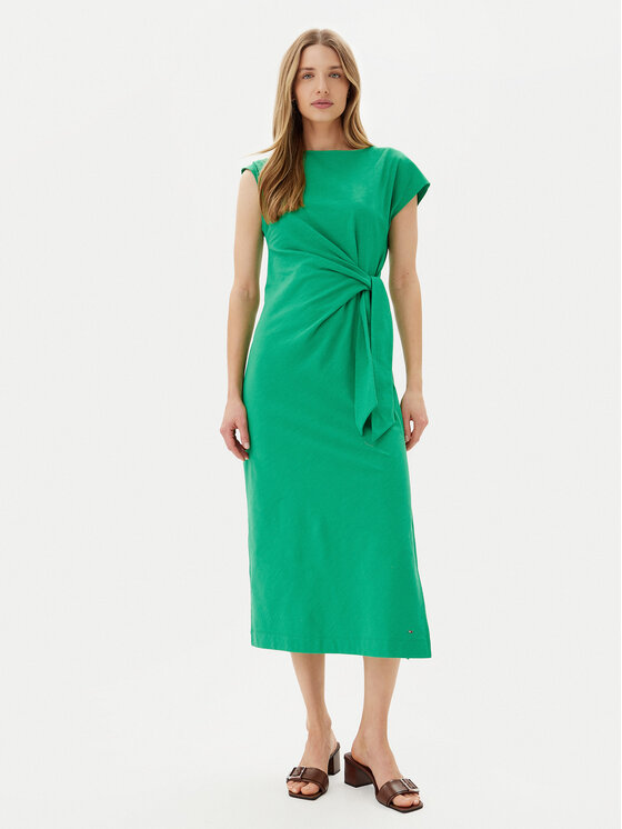 

Платье на каждый день стандартный крой WW0WW45159 Tommy Hilfiger, зеленый