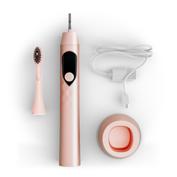 Звуковая зубная щетка розовое золото, 1 шт. Burst Oral Care Pro — фото 4