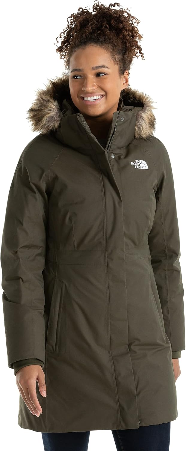 

The North Face Женская парка с застежкой-молнией спереди, New Taupe Green