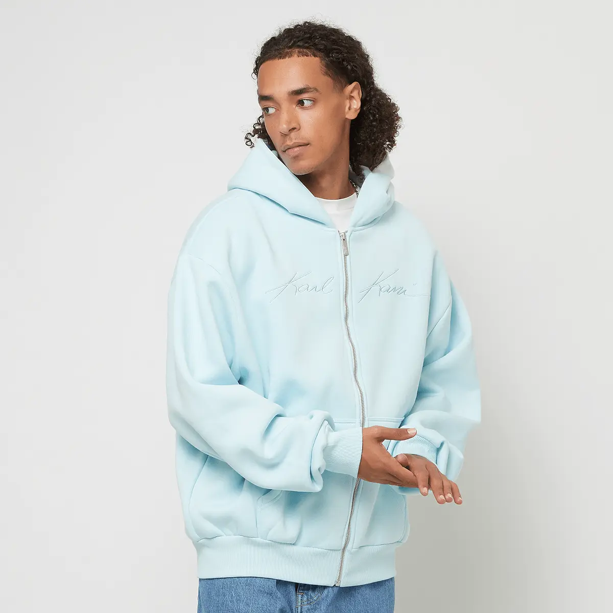 

Худи Karl Kani Autograph Heavy Sweat Oversized Ziphoodie, синий