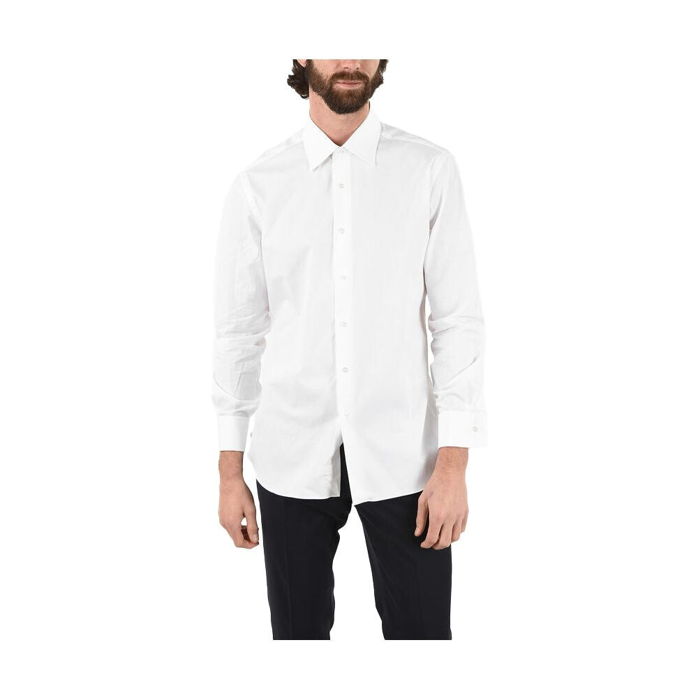 

Aquascutum Элегантная мужская рубашка из смесового хлопка, белый