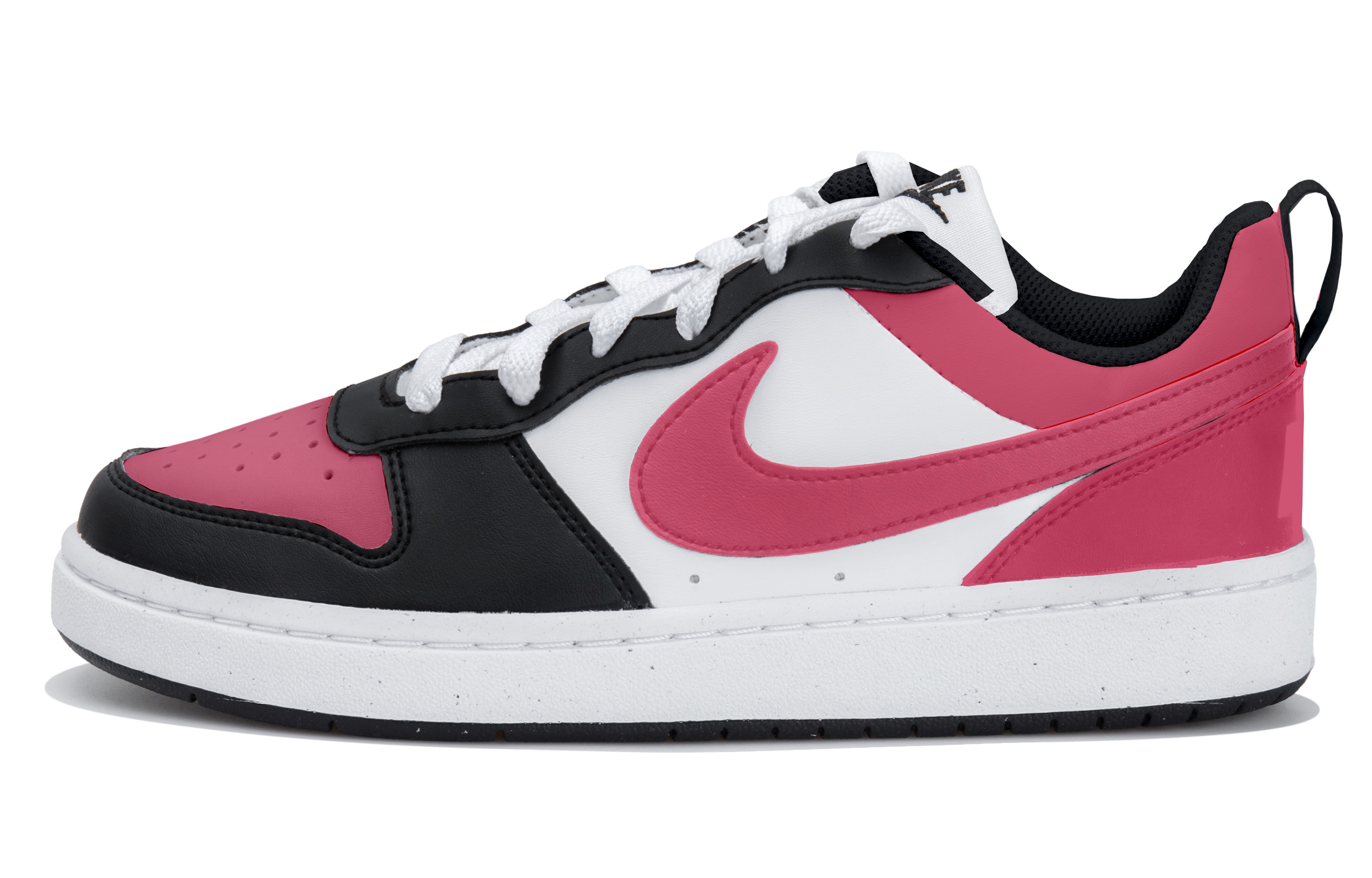 

Низкие детские кроссовки для скейтбординга Court Borough LOW RECRAFT для подростков Nike, белый/красный/черный